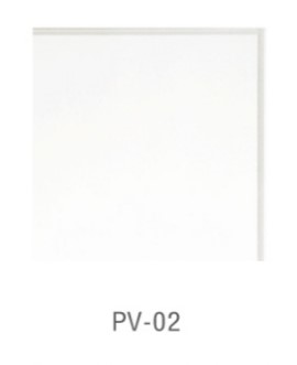 หน้าบาน PVC บานเรียบ ยกริม สีขาว ขนาด 600*187 มม.