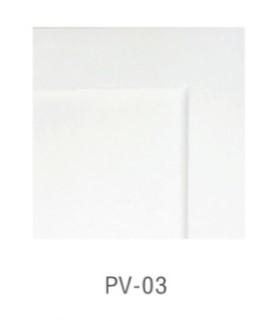 หน้าบาน PVC บานยกขอบ Stack สีขาว ขนาด  450*1875 มม.