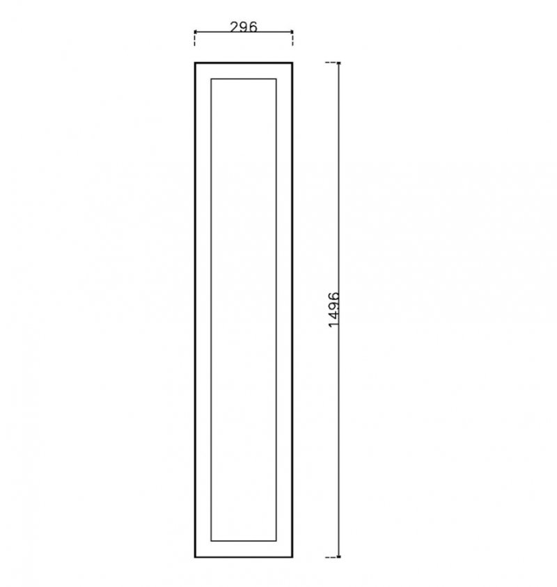 หน้าบาน PVC ขนาด 300*375 มม.