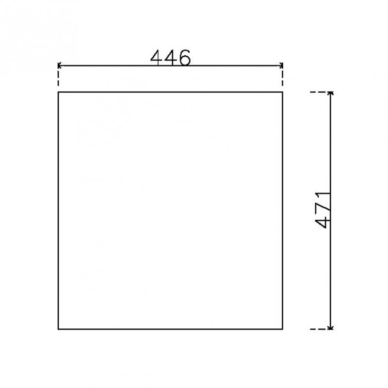 หน้าบาน ลามิเนต ลายหนังสีน้ำตาล SSF 1033 CL ขนาด 450*475 มม.