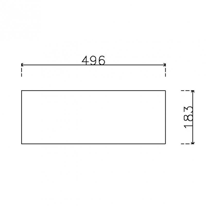 หน้าบาน เมลามีนลายไม้ รหัส MKW-367 ขนาด 500*187 มม.