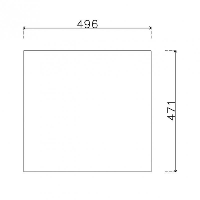 หน้าบาน ลามิเนต ลายหนังสีน้ำตาล SSF 1033 CL ขนาด 500*475 มม.