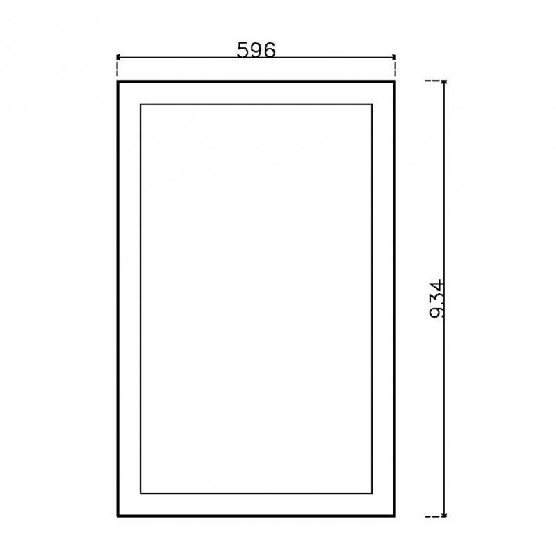 หน้าบาน PVC บานยกขอบ Stack สีน้ำเงิน ขนาด 600*937 มม.