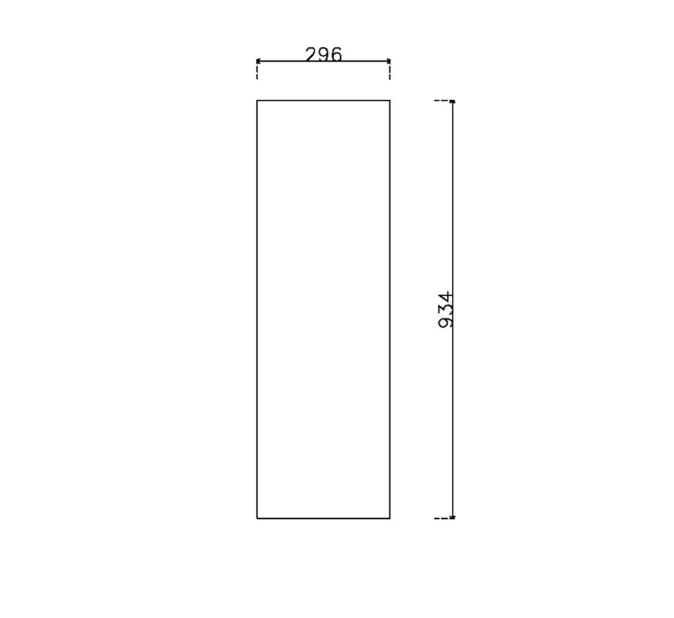 หน้าบาน ไฮกรอสสี Metallic Black รหัส KLX 918 ขนาด 300*937 มม.