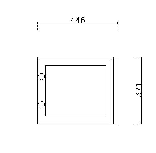 หน้าบาน เฟรมโรสโกล กระจกเงา ขนาด 450*375 มม.