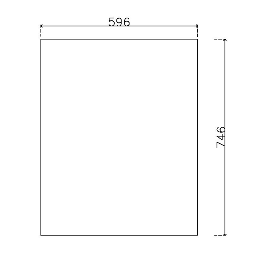 หน้าบาน ไฮกรอสสี Metallic Grey รหัส KLX 917 ขนาด 600*750 มม.