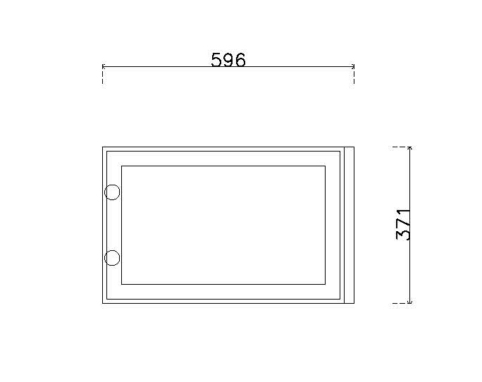 หน้าบาน เฟรมดำ กระจกเงา ขนาด 600*375 มม.