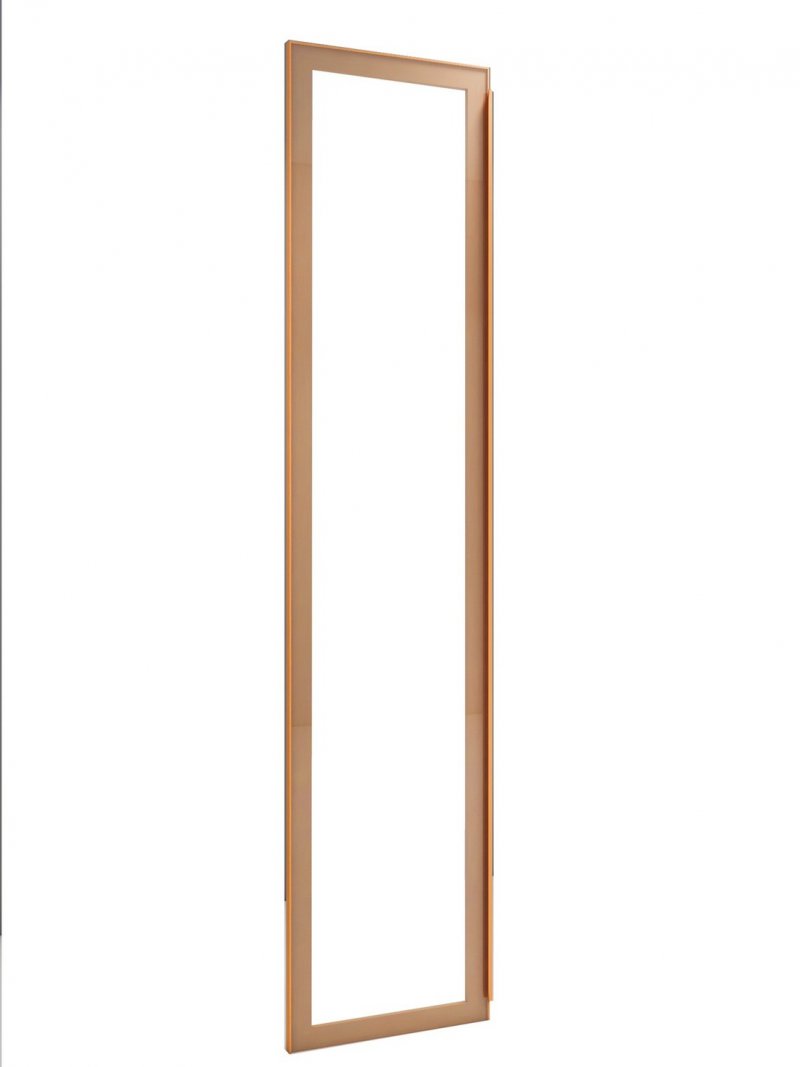 หน้าบาน เฟรมโรสโกล กระจกใส ขนาด 600*1125 มม.