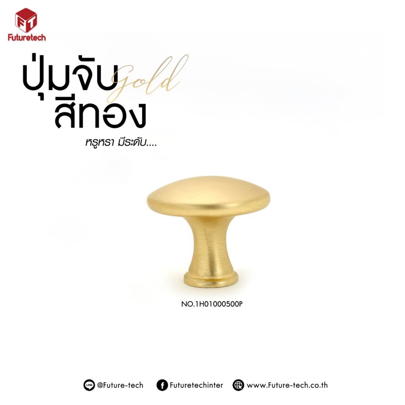 เซ็ทมือจับ, ปุ่มจับอลูมิเนียม สีทอง