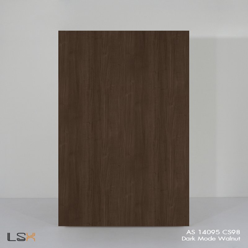 แผ่นลามิเนต สี Dark Mode Walnut ผิวไม้