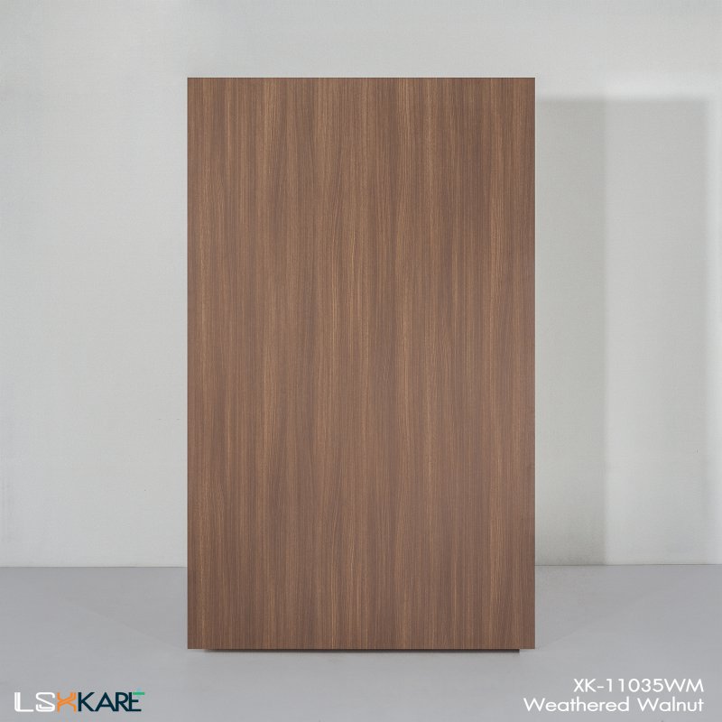 แผ่นลามิเนต สี Weathered Walnut