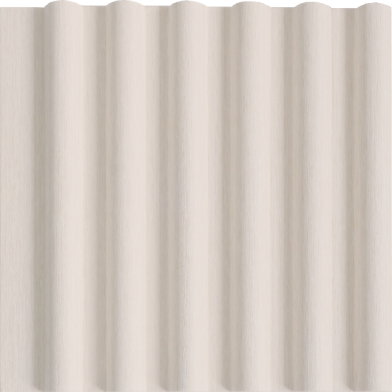 ระแนงลอนครึ่งวงกลม รุ่น Arca สี Vanilla Oak