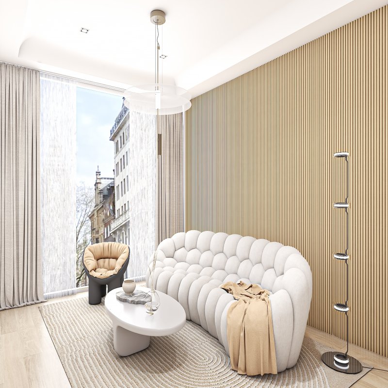 ระแนงลอนตัน รุ่น Groova สี Custard Oak