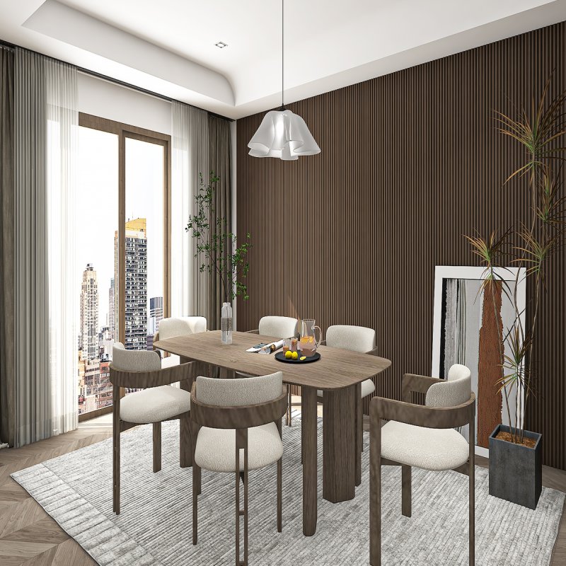 ระแนงลอนตัน รุ่น Groova สี Cocoa Oak