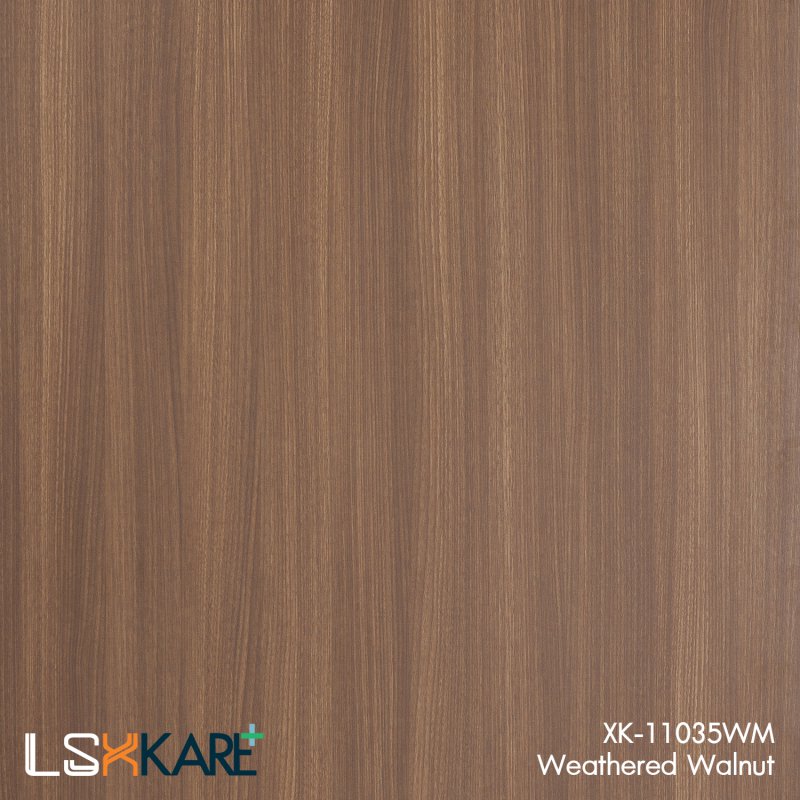 แผ่นลามิเนต สี Weathered Walnut