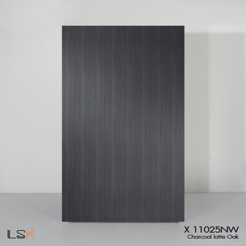 แผ่นลามิเนต สี Charcoal latte Oak ผิวไม้