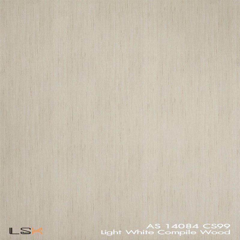 แผ่นลามิเนต สี Light White Compile Wood ผิวไม้