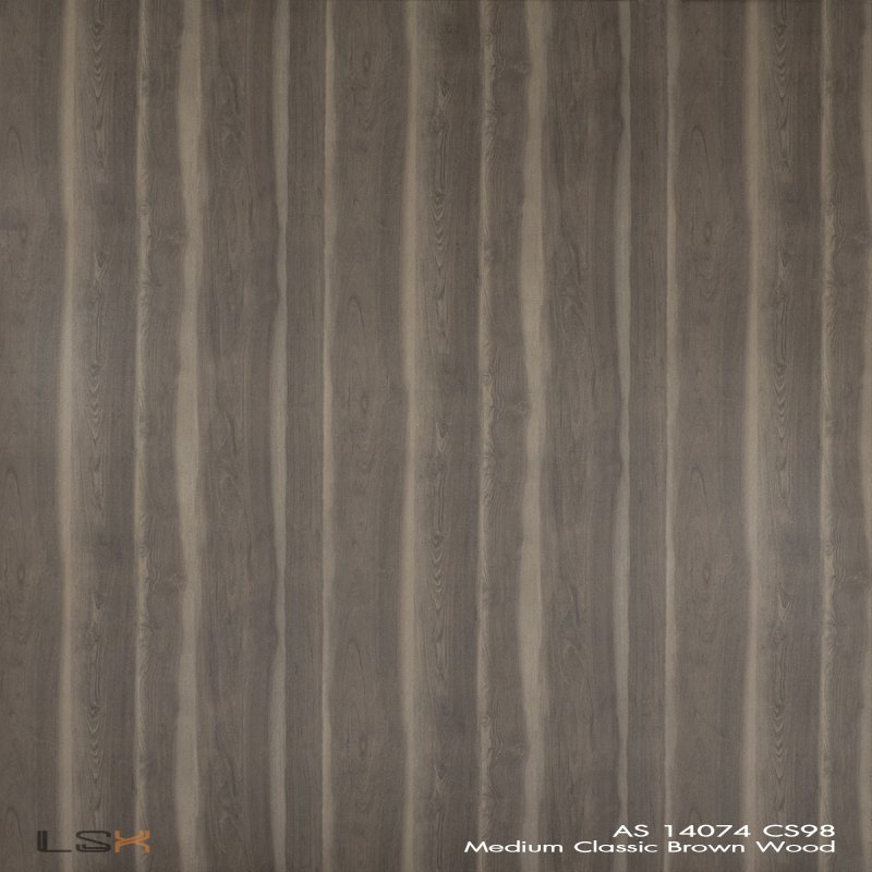 แผ่นลามิเนต สี Medium Classic Brown Wood ผิวไม้