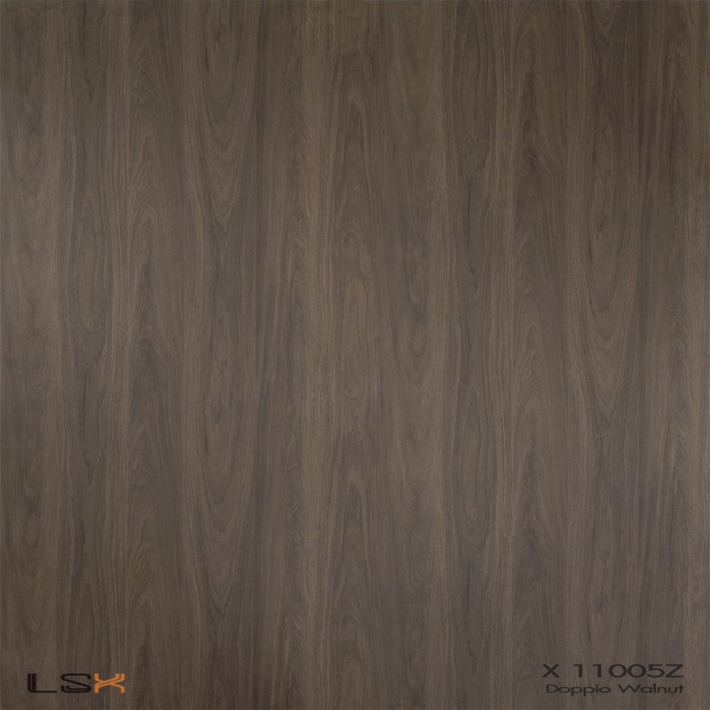 แผ่นลามิเนต สี Doppio Walnut ผิวไม้