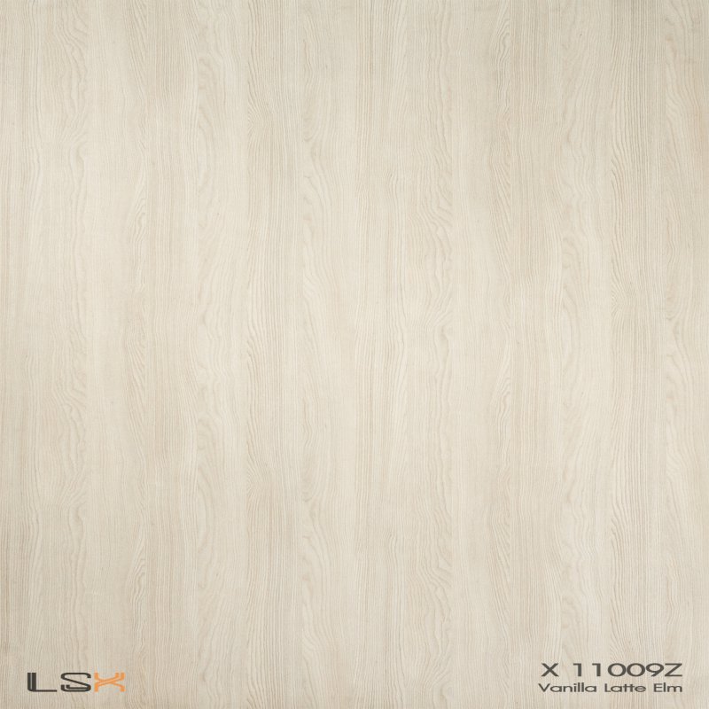 แผ่นลามิเนต สี Vanilla Latte Elm ผิวไม้