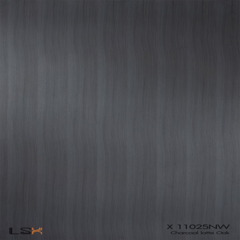 แผ่นลามิเนต สี Charcoal latte Oak ผิวไม้