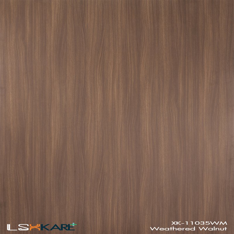 แผ่นลามิเนต สี Weathered Walnut