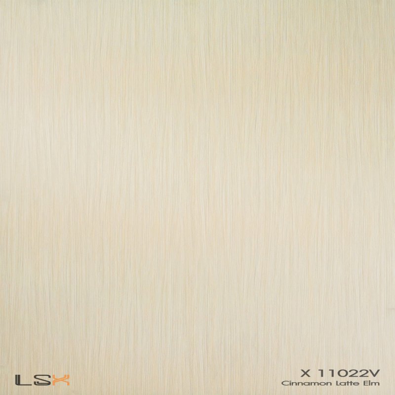 แผ่นลามิเนต สี Cinnamon Latte Elm ผิวเงา