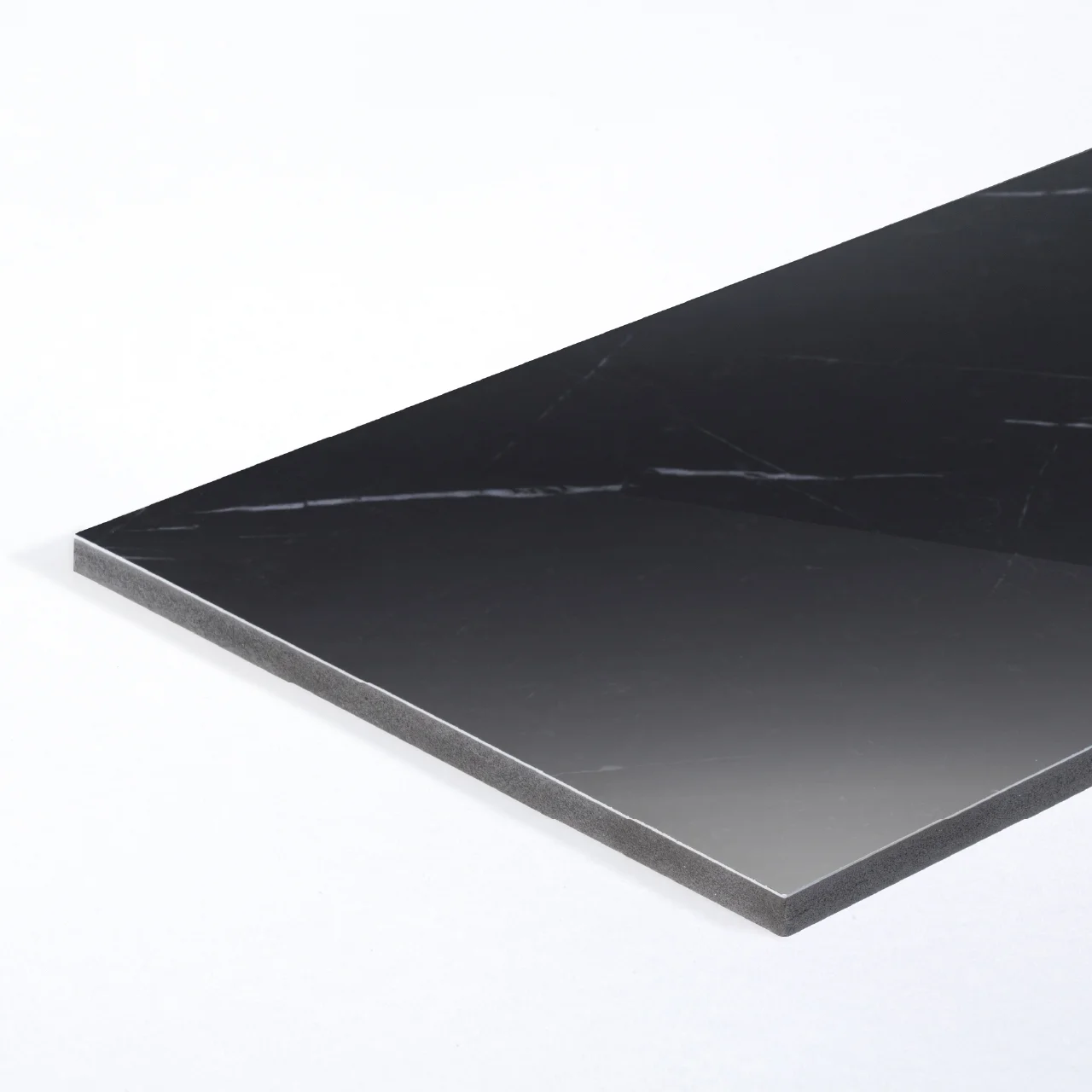 ผนังหินเทียม รุ่น Flexiboard (Panel Board) Marble Nero Marguina (Glossy)
