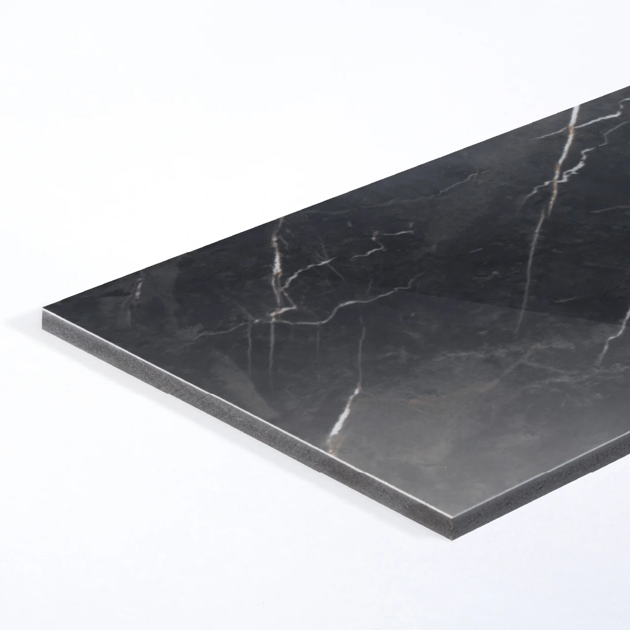 ผนังหินเทียม รุ่น Flexiboard (Panel Board) Marble Noir Saint Laurent (Glossy)