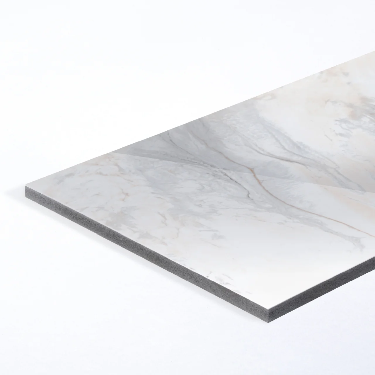ผนังหินเทียม รุ่น Flexiboard (Panel Board) Marble White Carrara (Glossy)