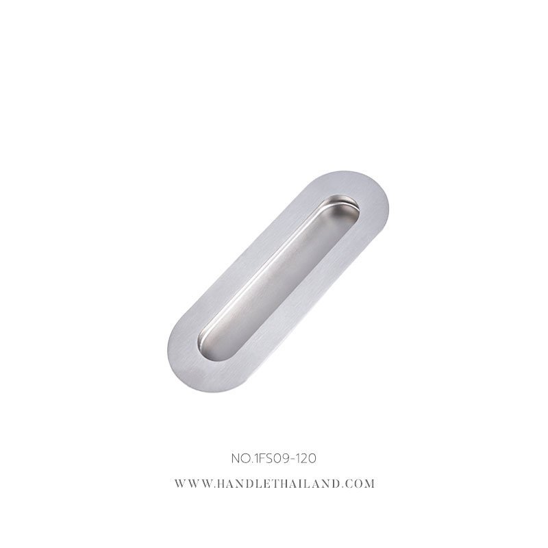 มือจับฝังสแตนเลส แบบมน 120 mm.