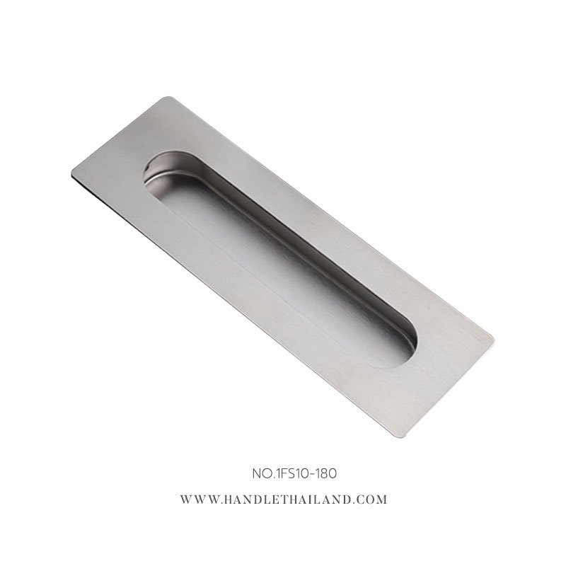 มือจับฝังสแตนเลส แบบเหลี่ยม 180 mm.