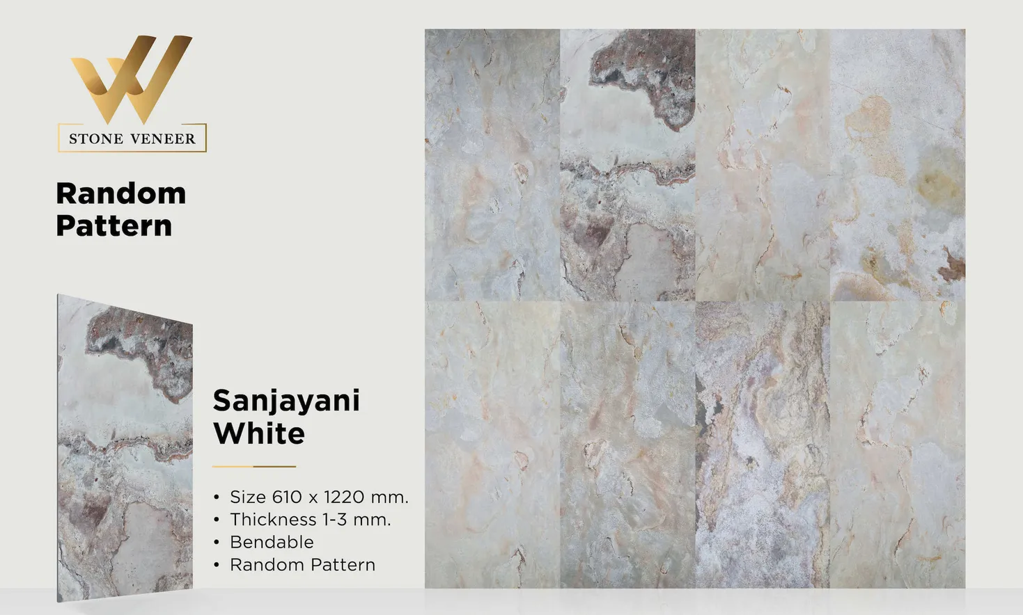 Stone Veneer Sanjayani White