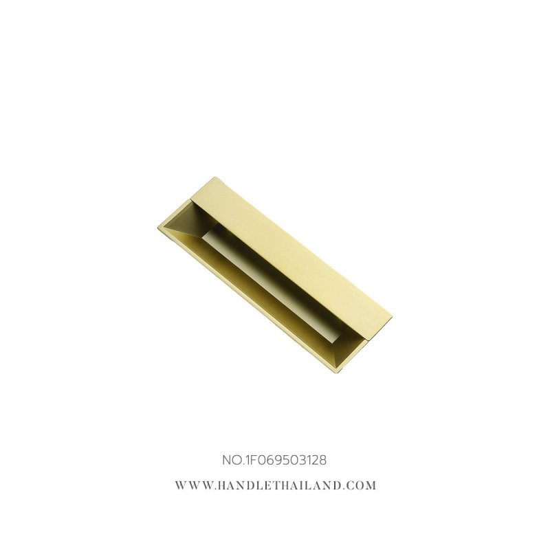 มือจับฝังซิงค์อัลลอยด์  ทองแฮร์ไลน์ 128 mm.