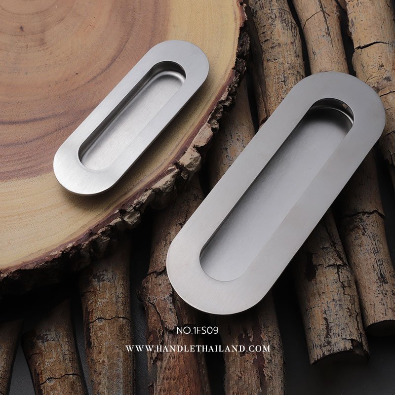 มือจับฝังสแตนเลส แบบมน 180 mm.