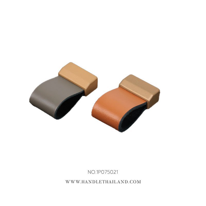 มือจับหนัง สีส้ม 20 mm.