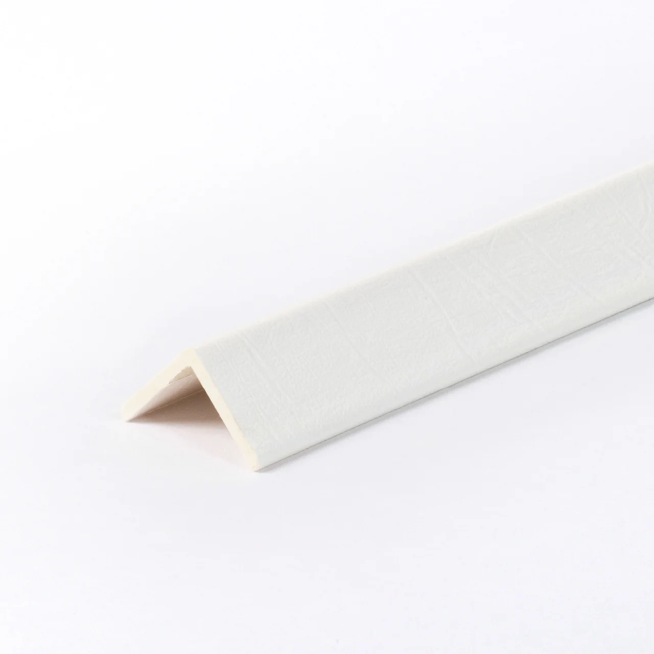 วัสดุเข้ามุม ตัวจบเก็บขอบ ครอบฉาก WPC ลายผ้า Vanilla Beige