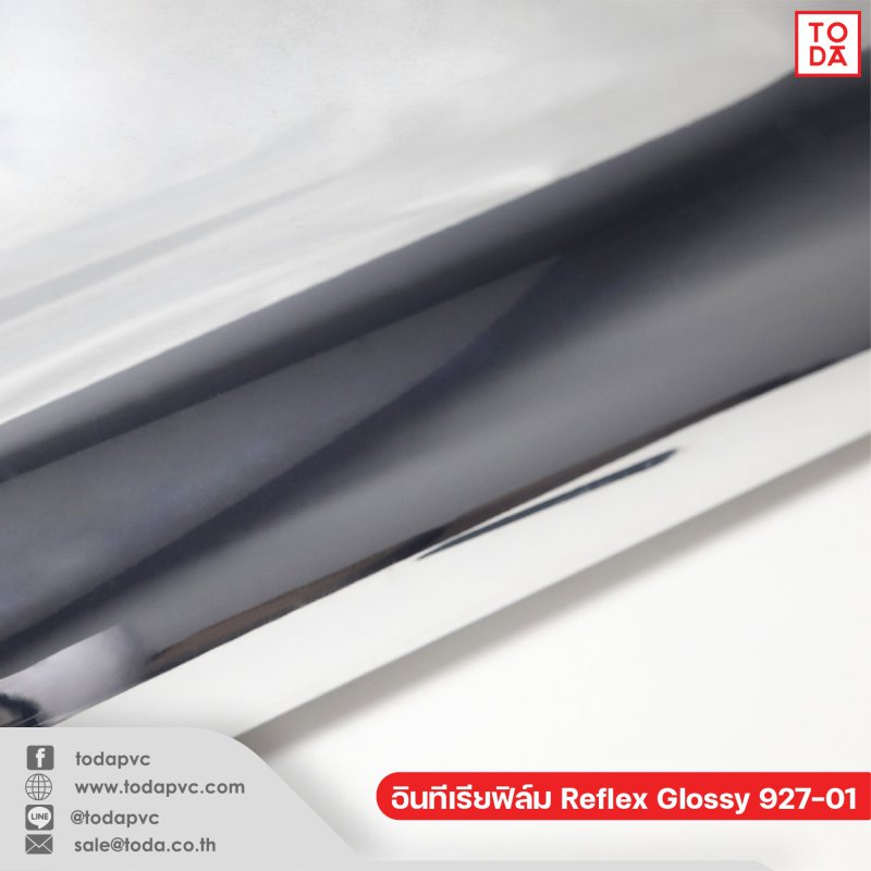 ฟิล์มตกแต่งภายใน (Interior Film) Reflex Glossy 927-01 0.45mm