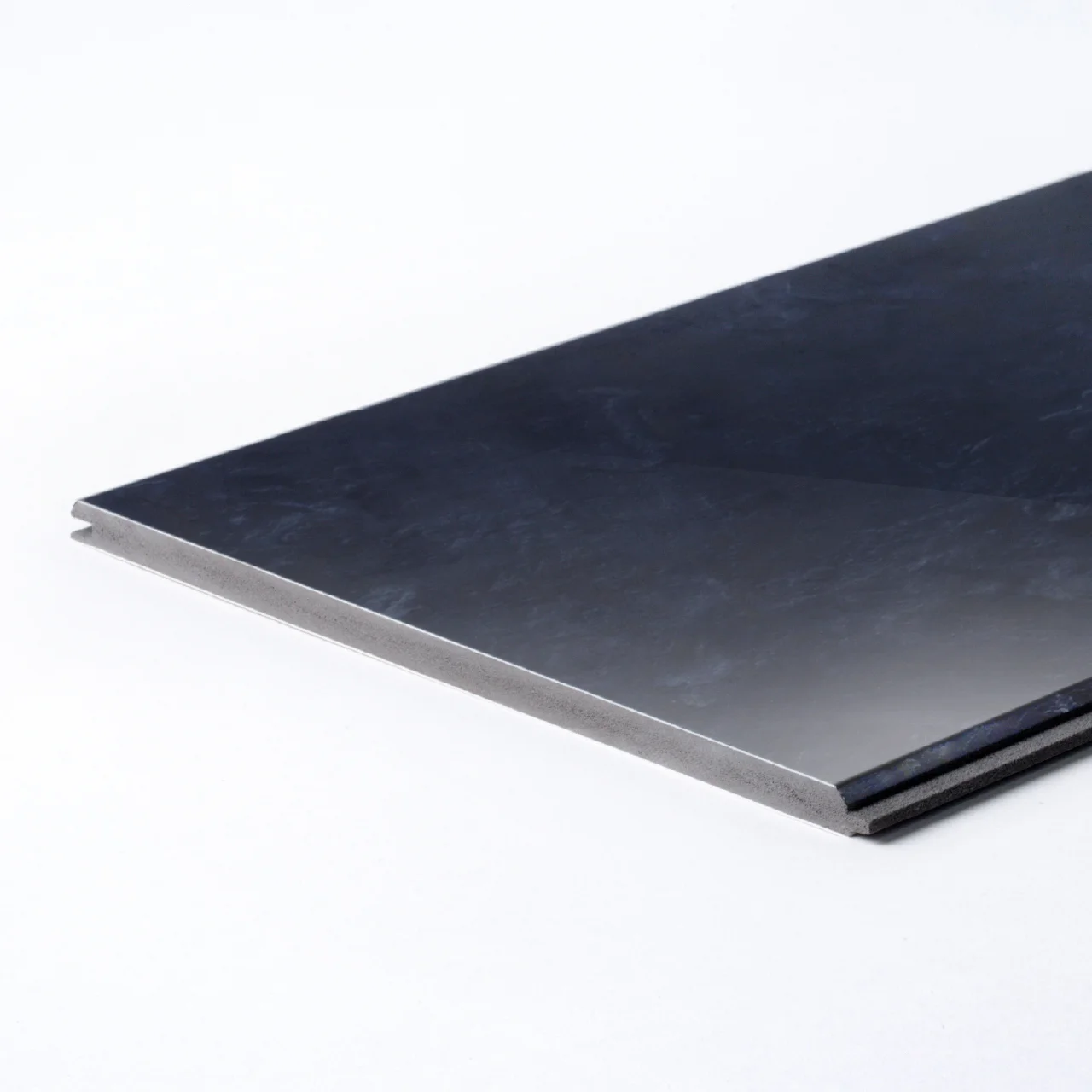 ผนังหินเทียม รุ่น ClickLock (Flat – Model V) Marble Bardiglio Blue (Glossy)