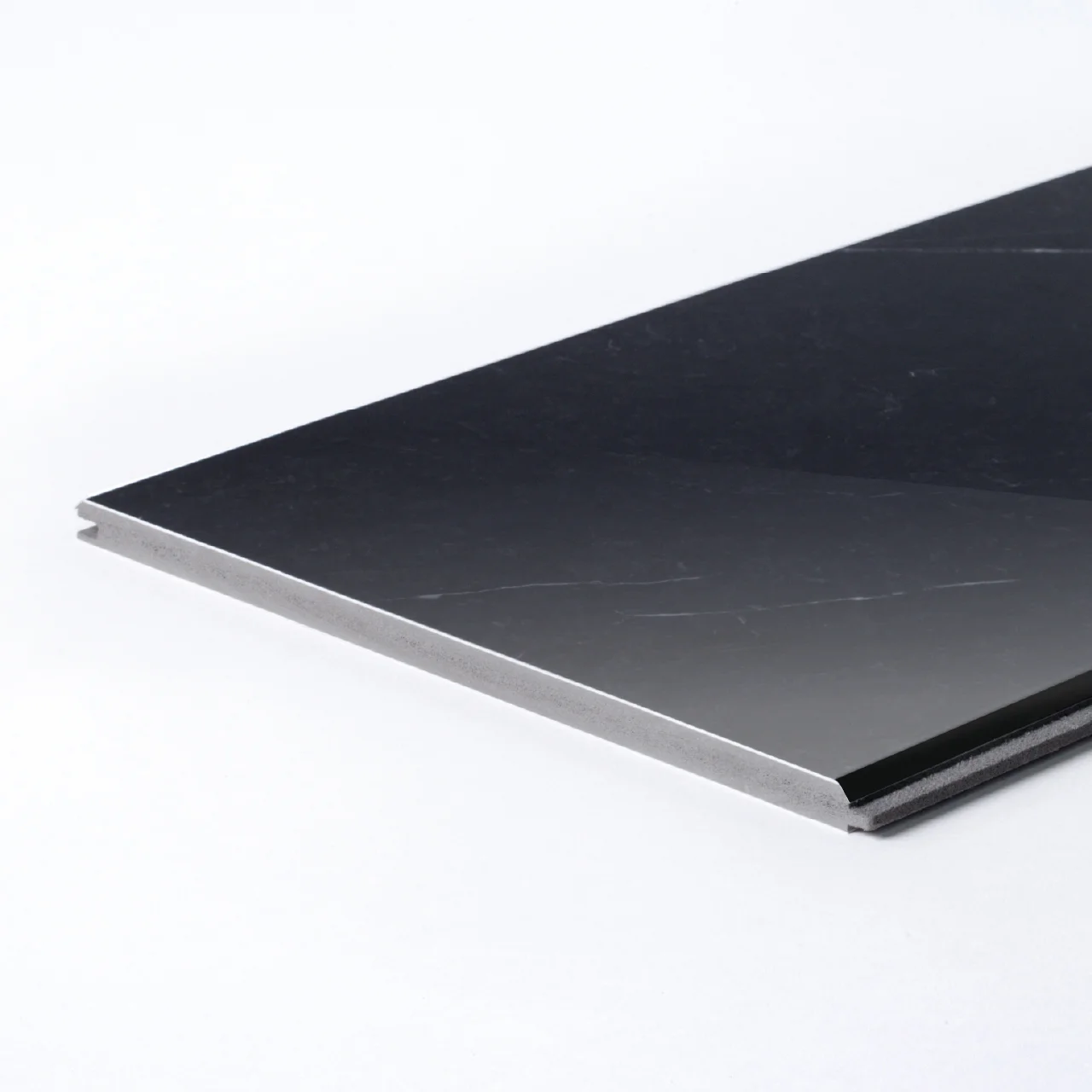 ผนังหินเทียม รุ่น ClickLock (Flat – Model V) Marble Nero Marguina (Glossy)