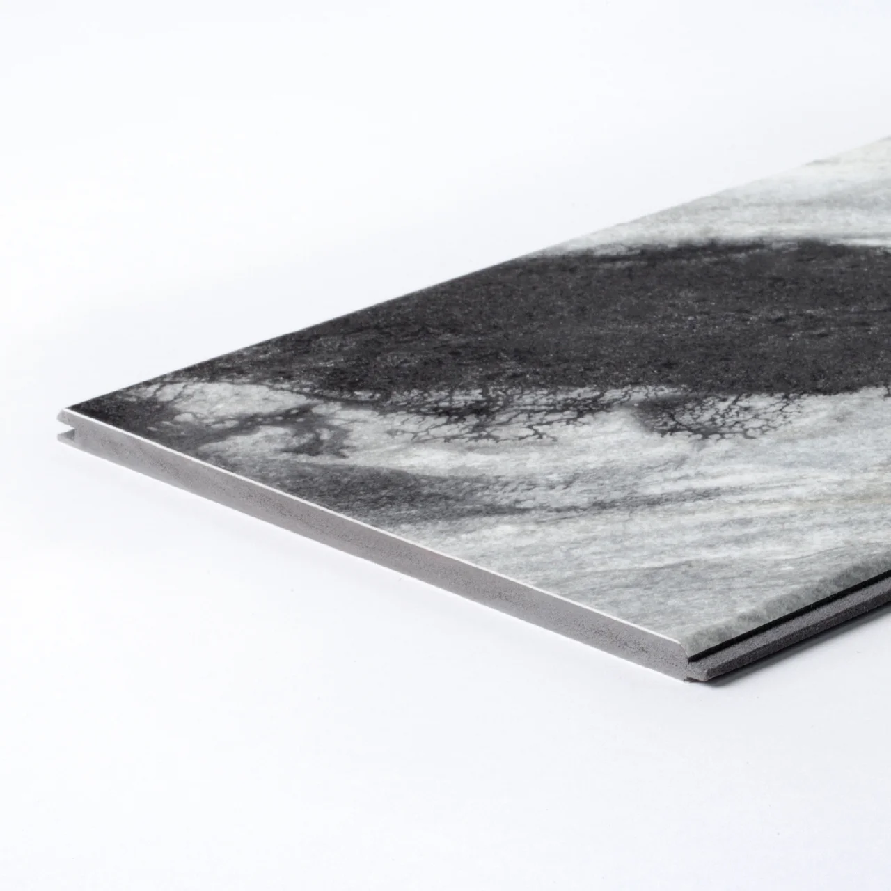 ผนังหินเทียม รุ่น ClickLock (Flat – Seamless) Marble Panda White (Matt)