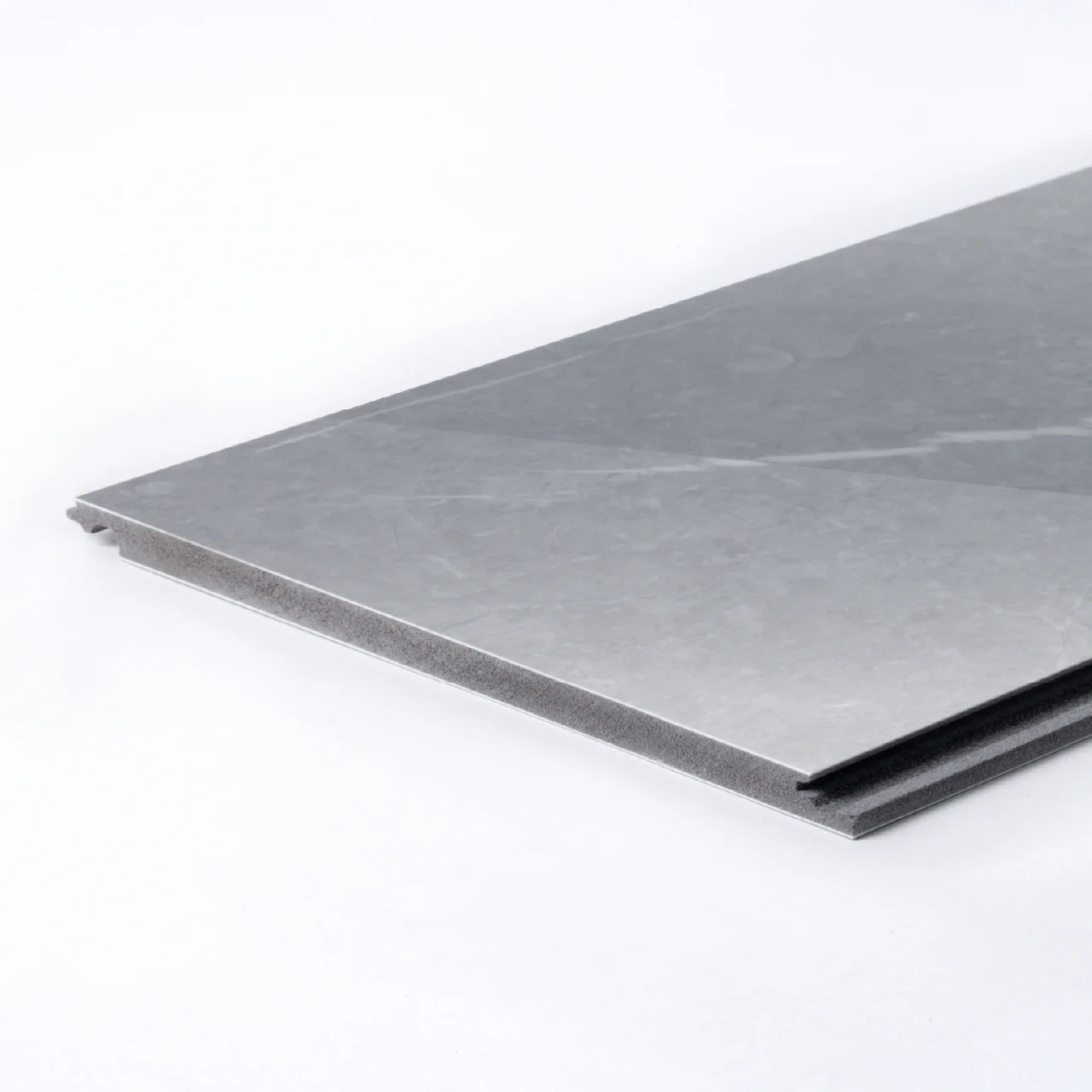ผนังหินเทียม รุ่น ClickLock (Flat – Seamless) Marble Pietra Grey (Glossy)