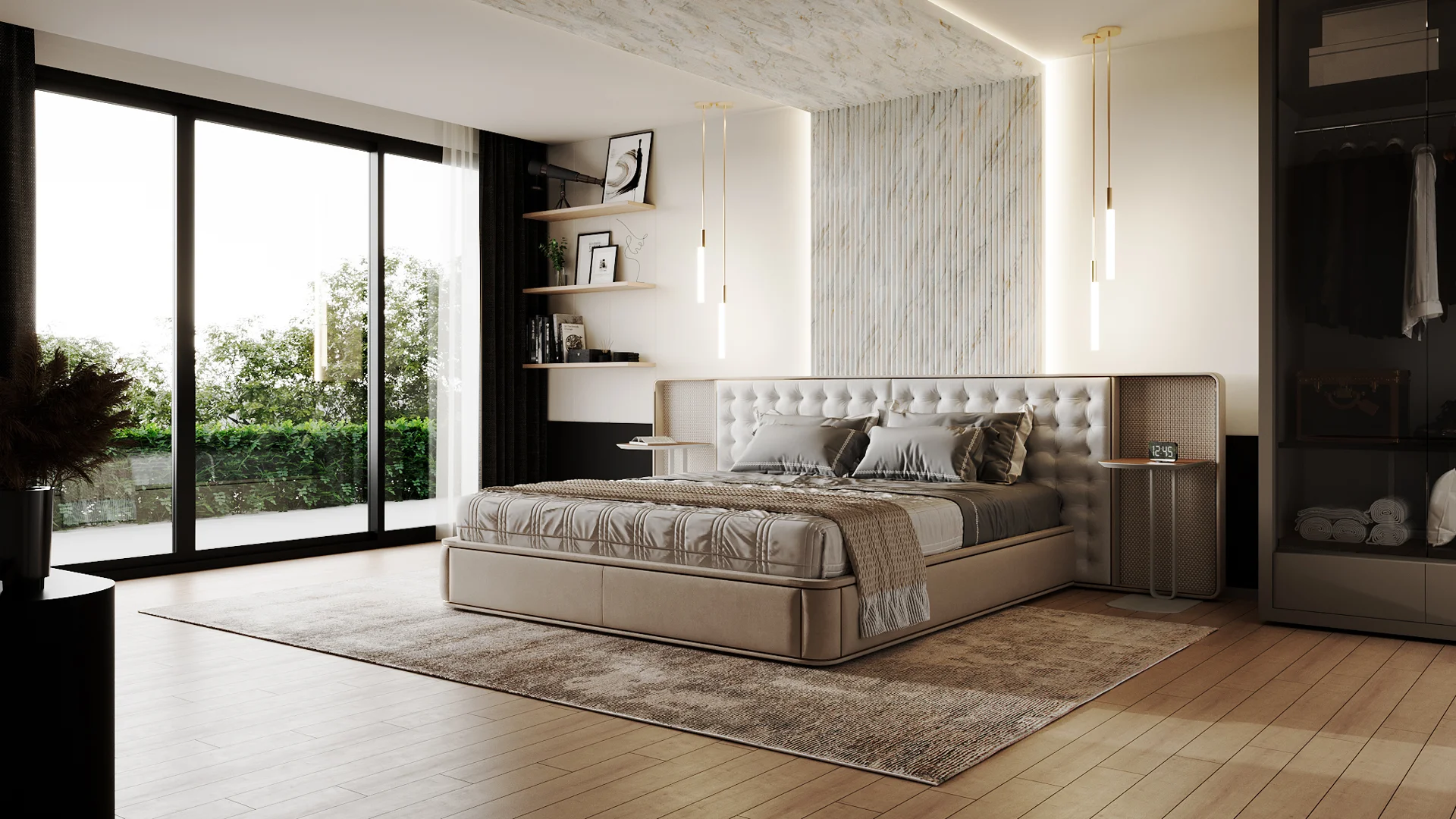 ClickLock (Round) Marble White Carrara (Matt)