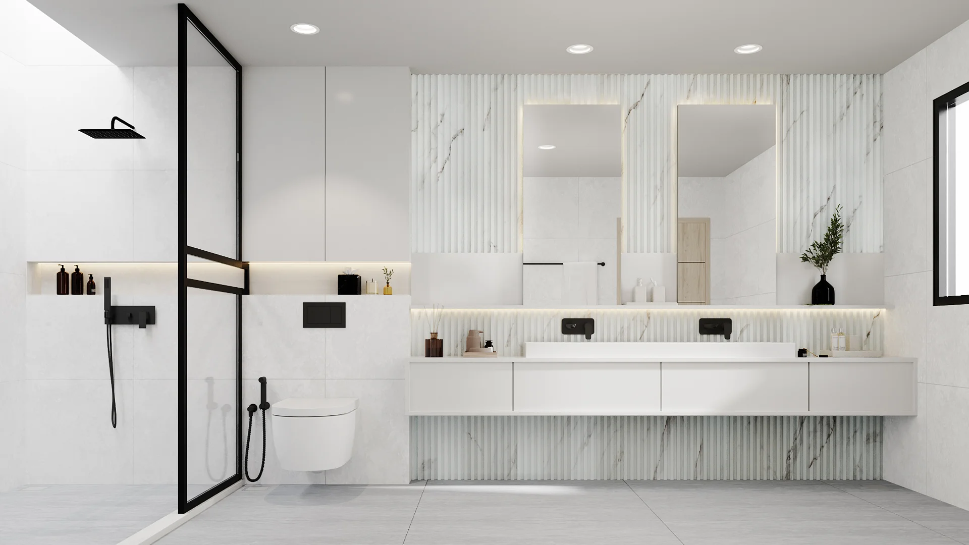 ClickLock (Square) Marble Calacatta (Glossy)