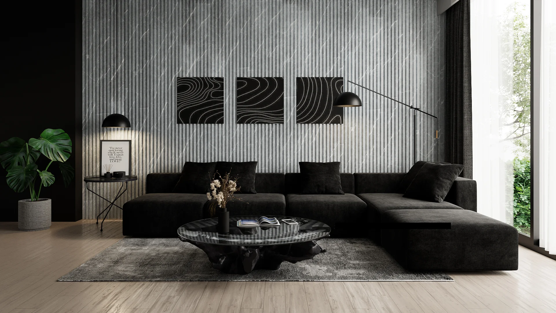 ClickLock (Square) Marble Pietra Grey (Glossy)