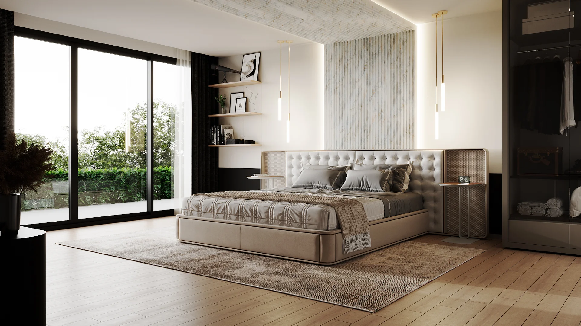 ClickLock (Square) Marble White Carrara (Matt)