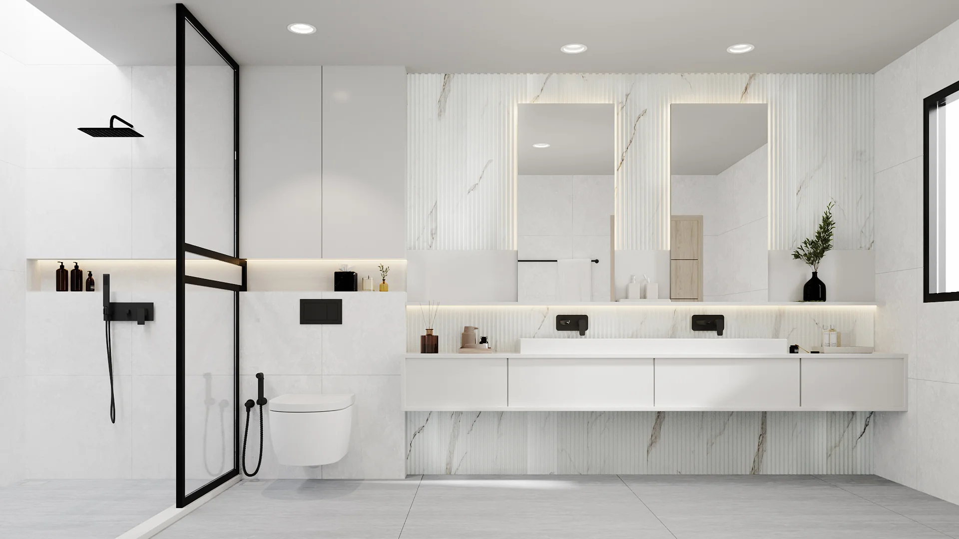 ClickLock (Wave) Marble Calacatta (Matt)