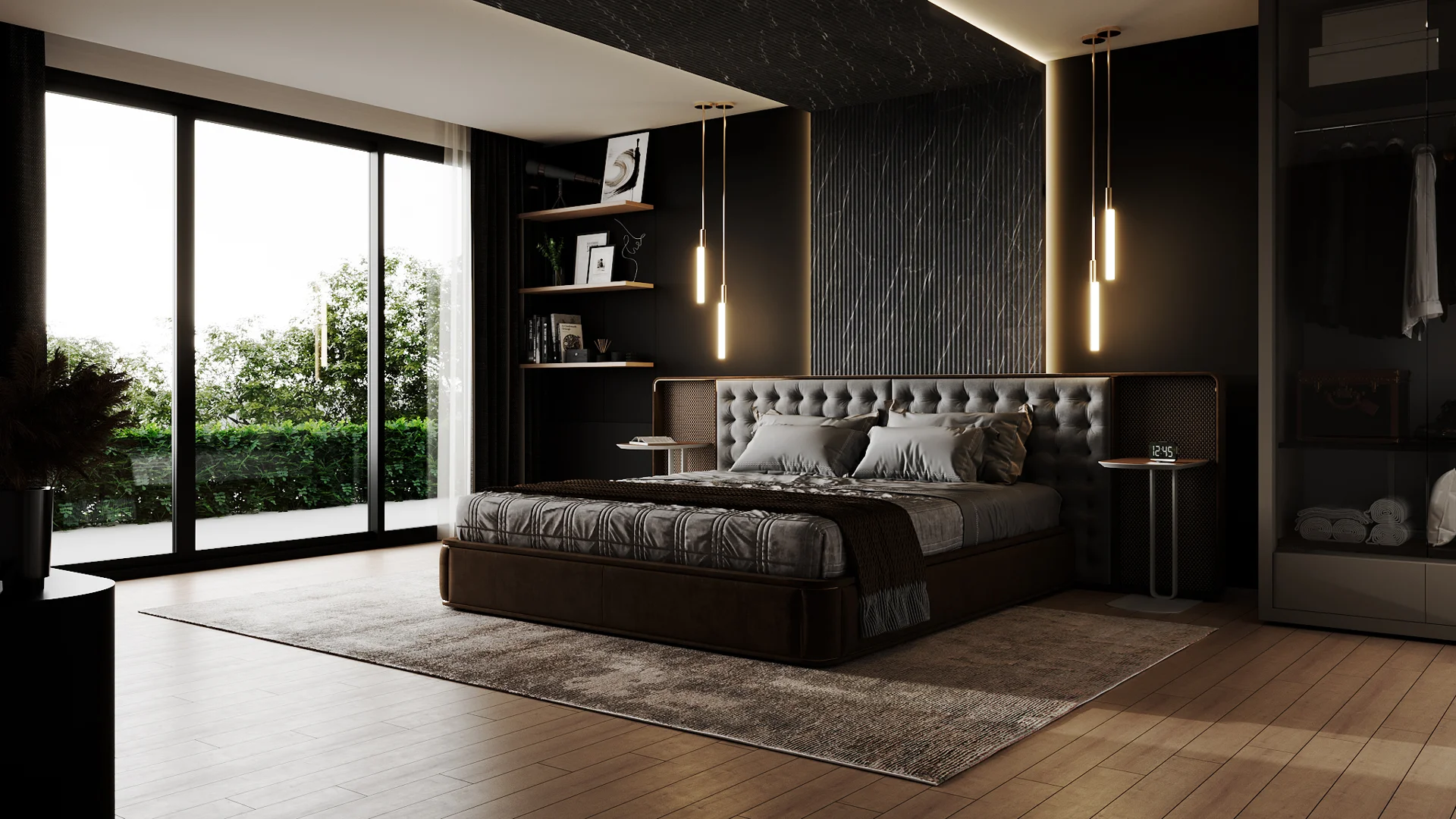 ClickLock (Wave) Marble Nero Marguina (Glossy)