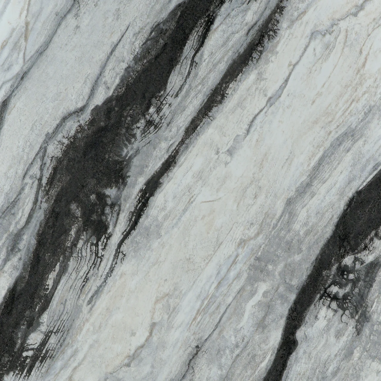 ClickLock (Square) Marble Panda White (Glossy)