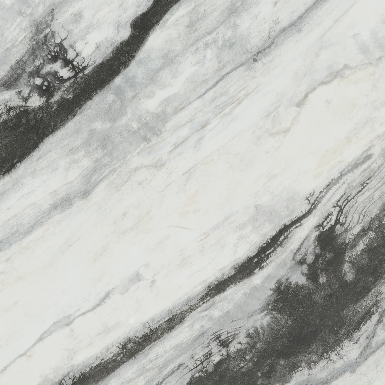 ClickLock (Square) Marble Panda White (Matt)
